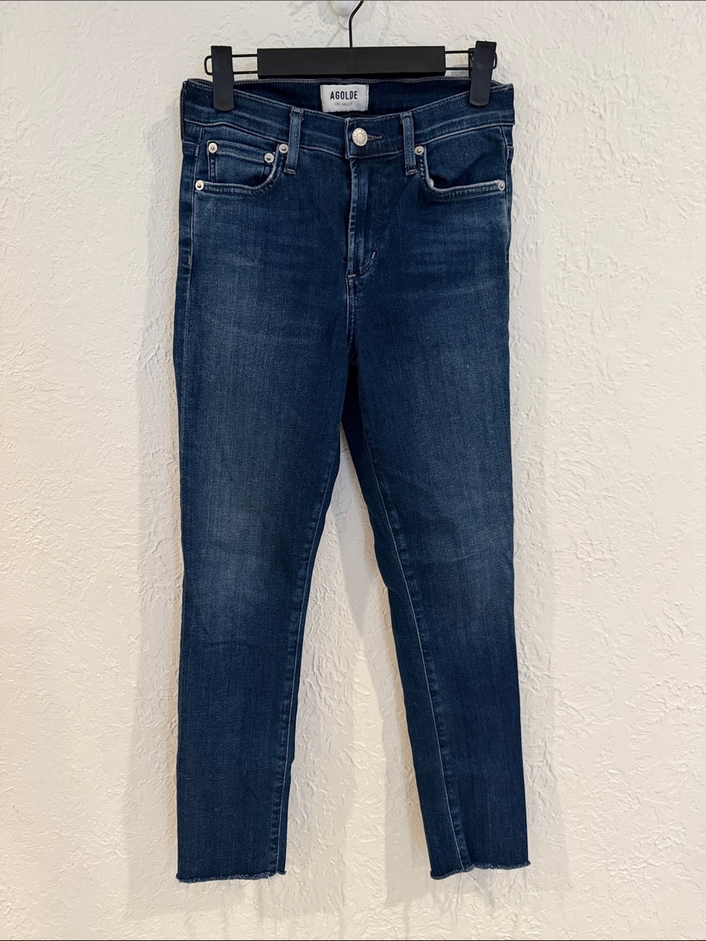 Agolde Sophie Dark Indigo High-Rise Skinny Jeans size 25